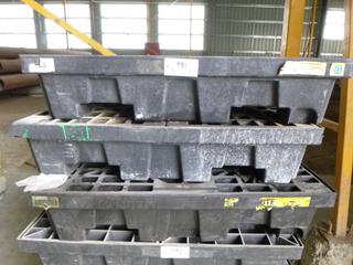 (3) 4 Drum Spill Pallets, 5,000 lb. Capacity
