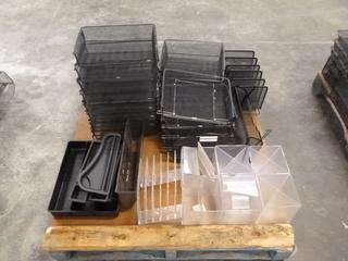 Qty of Wall and Desktop File Organizers