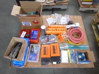 Pallet Containing Rubber Splicing Tape, Imperial Grease Fitting, Cotter Pins, Etc