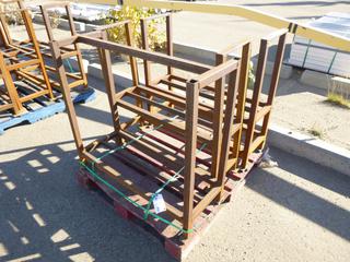 (3) Metal 2 Tier Shelf, 3 Ft. 3 In. x 1 Ft. 1 In. x 3 Ft. 1 In.