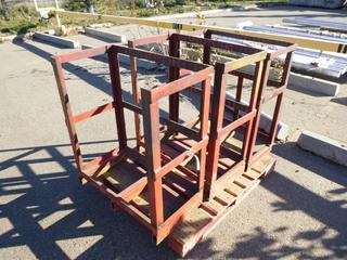 (3) Metal Holding Frames, 2 Ft. 9 In. x 1 Ft. 5 1/2 In. x 3 Ft. 1 1/2 In.