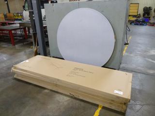 (5) Performance 30 In. x 96 In. Folding Tables, Model FBM3096, (1) Round Table