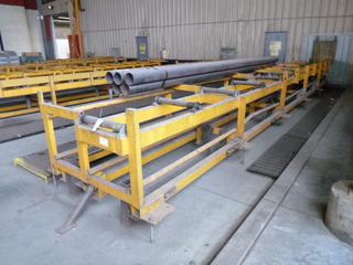Pipe Roller, Approx. 36 Ft. (L) x 57 In. (W), Includes Qty of Grating, *Note: Pipes Not Included*