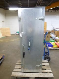 Metal Lockable Cabinet, 19.75 In. x 24 In. x 70 In.