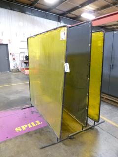 (3) Welding Curtains, 6 Ft. x 6 Ft. and 6 Ft. x 8 Ft.