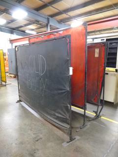 (3) Welding Curtains, 6 Ft. x 6 Ft. and 6 Ft. x 8 Ft.