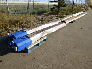(2) Calcana SR-150 Infrared Radiant Tube Heater, Natural Gas, 150,000 BTU, 42 Ft. Length, SN 9P41469