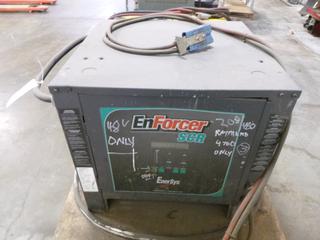 EnerSys Enforcer SCR Industrial Battery Charger, 48 V, 3-Phase, Model ES3-24-750, SN IK72401