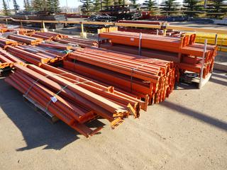 Assortment of Pallet Racking Cross Members 8 Ft.- 10 Ft.