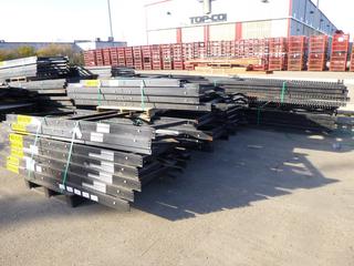 Assortment of Pallet Racking, Qty of 18 Ft. Side Members, and Qty of 8 Ft. Cross Members 