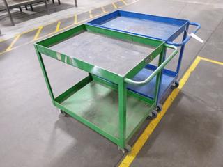 (2) Shop Carts, 3 Ft. x 2 Ft. x 2 Ft. 11 In.