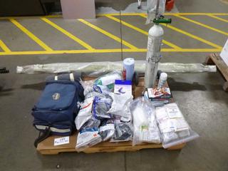 Qty of First Aid Supplies: Dynamic Sterile Gauze, Half Facepiece Respirators, Portable Oxygen Tank, Etc.