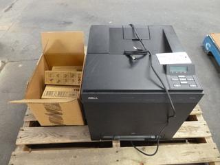 Dell 2150cn Color Printer, 10 A, With Qty of Ink Cartridges