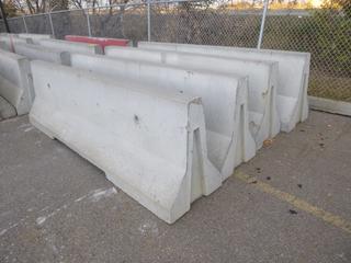 (4) Jersey Concrete Barriers, 118 In. (L)