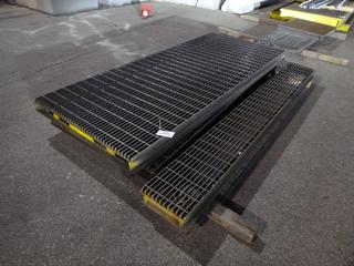 Grating, (2) Pieces 4 Ft. x 115 In., (1) 14 In. x 200 In.
