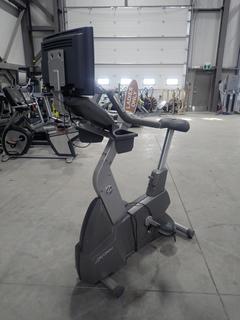 Life Fitness Upright Exercise Bike w/ HDTV LCD Display Monitor And Adapter. 