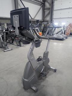 Life Fitness Upright Exercise Bike w/ HDTV LCD Display Monitor And Adapter. 