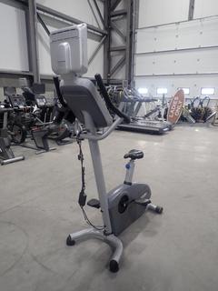 Precor 846i Upright Exercise Bike w/ Cardio Theater LCD Monitor And Adapter. SN AGJZE02060010