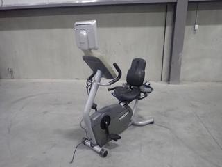 Precor 846i Recumbent Bike w/ Cardio Theater 12in LCD Monitor And AC Adapter. SN A952F20060008