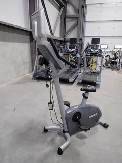 Precor 846i Upright Exercise Bike w/ Cardio Theater 12in LCD Monitor And AC Adapter. SN AGJZH28060004