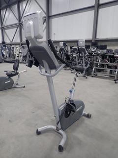 Precor 846i Upright Exercise Bike w/ Cardio Theater LCD Monitor. SN AGJZI21060013