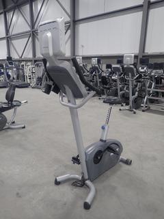 Precor 846i Upright Exercise Bike w/ Cardio Theater LCD Monitor And Adapter. SN AGJZI21060014