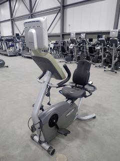 Precor 846i Upright Exercise Bike w/ Cardio Theater LCD Monitor And Adapter. SN A952F20060003