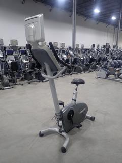 Precor 846i Upright Exercise Bike w/ Cardio Theater LCD Monitor And Adapter. SN AGJZH28060006
