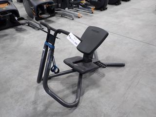 Precor Stretch Trainer Machine *Note: Tear In Seat, Plastic Coming Off*