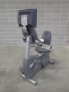 Life Fitness Recumbent Bike w/ HDTV Monitor. SN CLR102073 *Note: This Item Is Located At 7103 68AVE NW- Location 2*