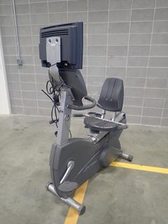 Life Fitness Recumbent Bike w/ HDTV Monitor. SN CLR101861 *Note: This Item Is Located At 7103 68AVE NW- Location 2*