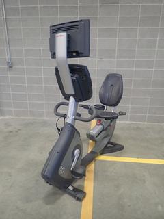 Life Fitness 95R Lifecycle Recumbent Bike w/ HDTV Monitor. SN ARL103321 *Note: This Item Is Located At 7103 68AVE NW- Location 2*