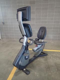 Life Fitness 95R Lifecycle Recumbent Bike w/ HDTV Monitor. SN ALR103226 *Note: This Item Is Located At 7103 68AVE NW- Location 2*
