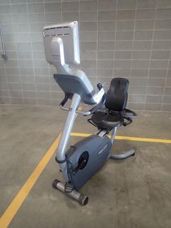 Precor 846i Recumbent Bike w/ Cardio Theater Monitor. SN A952E03060005 *Note: No Peddles, This Item Is Located At 7103 68AVE NW- Location 2*