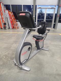 Star Trac Model 9-8020-MINTPO Recumbent Bike. *Note: Peddles Unattached, This Item Is Located At 7103 68AVE NW- Location 2*