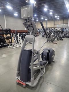 Precor EFX 800 Series Elliptical Cross-Trainer w/ 15in LCD Monitor. SN ADFXL17120032 *Note: Cover On Control Panel Unattached And Partly Missing, This Item Is Located At 7103 68AVE NW- Location 2*