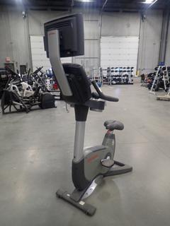 Life Fitness 95C Lifecycle Upright Exercise Bike w/ 15in LCD Monitor. SN ALX103504 *Note: This Item Is Located At 7103 68AVE NW- Location 2*