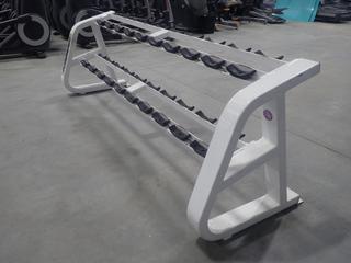 Icarian 2-Tier 20-Slot Dumbbell Rack