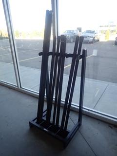 Upright Bar Rack C/w Assorted Bars