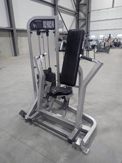 Life Fitness PSCPSE Chest Press Machine w/ 305lb Max Weight Cap. SN PSCPSE001320