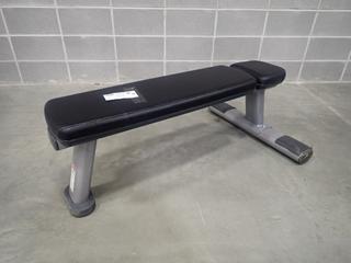 Life Fitness Flat Bench. *Note: This Item Is Located At 7103 68AVE NW- Location 2*