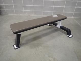 Atlantis Flat Bench. *Note: Tear On Bench, This Item Is Located At 7103 68AVE NW- Location 2*