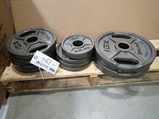 (2) 2.5lb, (3) 5lb, (4) 10lb And (2) 25lb IGX Weight Plates *Note: This Item Is Located At 7103 68AVE NW- Location 2* 