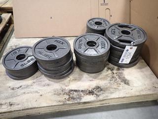 Qty Of (8) 2.5lb, (20) 5lb And (6) 10lb IGX Weight Plates *Note: This Item Is Located At 7103 68AVE NW- Location 2* 