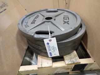 Qty Of (4) IGX 45lb Weight Plates *Note: This Item Is Located At 7103 68AVE NW- Location 2* 