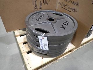 Qty Of (6) IGX 45lb Weight Plates *Note: This Item Is Located At 7103 68AVE NW- Location 2* 