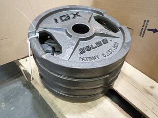 Qty Of (4) IGX 25lb Weight Plates *Note: This Item Is Located At 7103 68AVE NW- Location 2* 