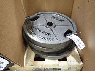 Qty Of (4) IGX 45lb Weight Plates *Note: This Item Is Located At 7103 68AVE NW- Location 2* 