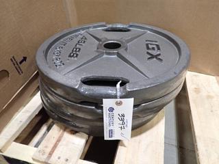 Qty Of (4) IGX 45lb Weight Plates *Note: This Item Is Located At 7103 68AVE NW- Location 2* 