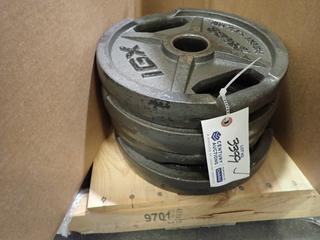 Qty Of (4) IGX 25lb Weight Plates *Note: This Item Is Located At 7103 68AVE NW- Location 2* 